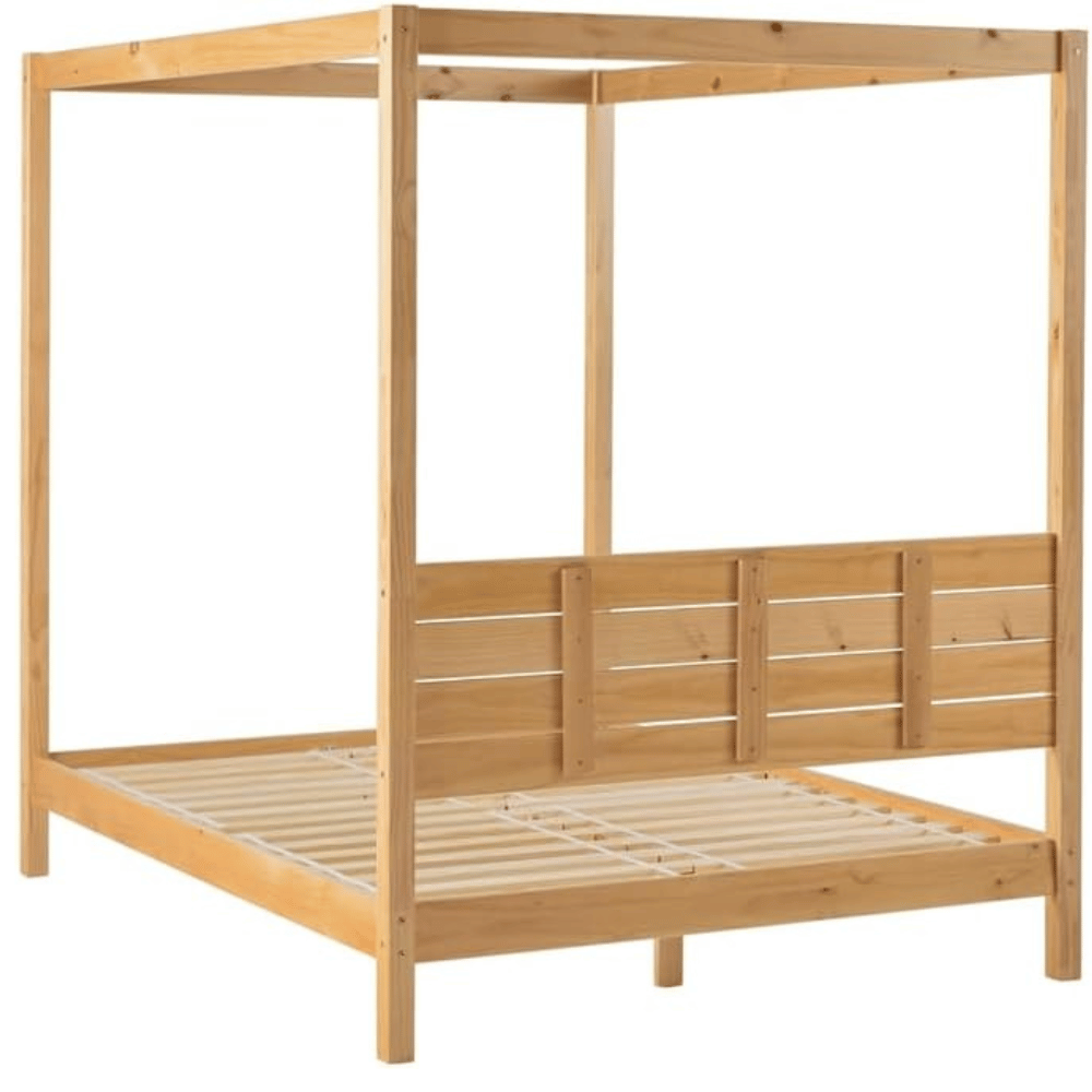 Pemberly Row wood canopy bed frame