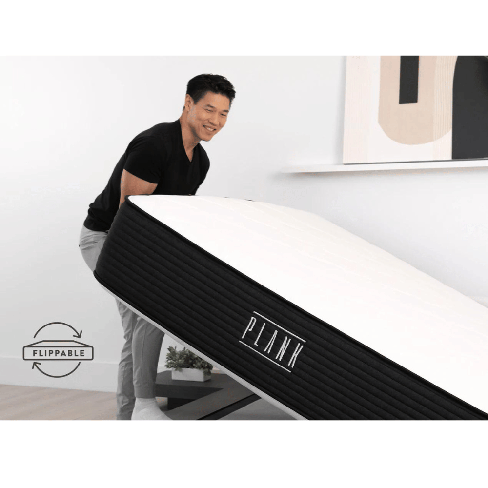 Plank Firm Luxe Hybrid flippable design mattress