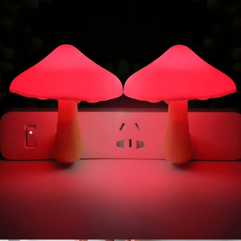 USAYE Compact Design Red Mushroom Lamp