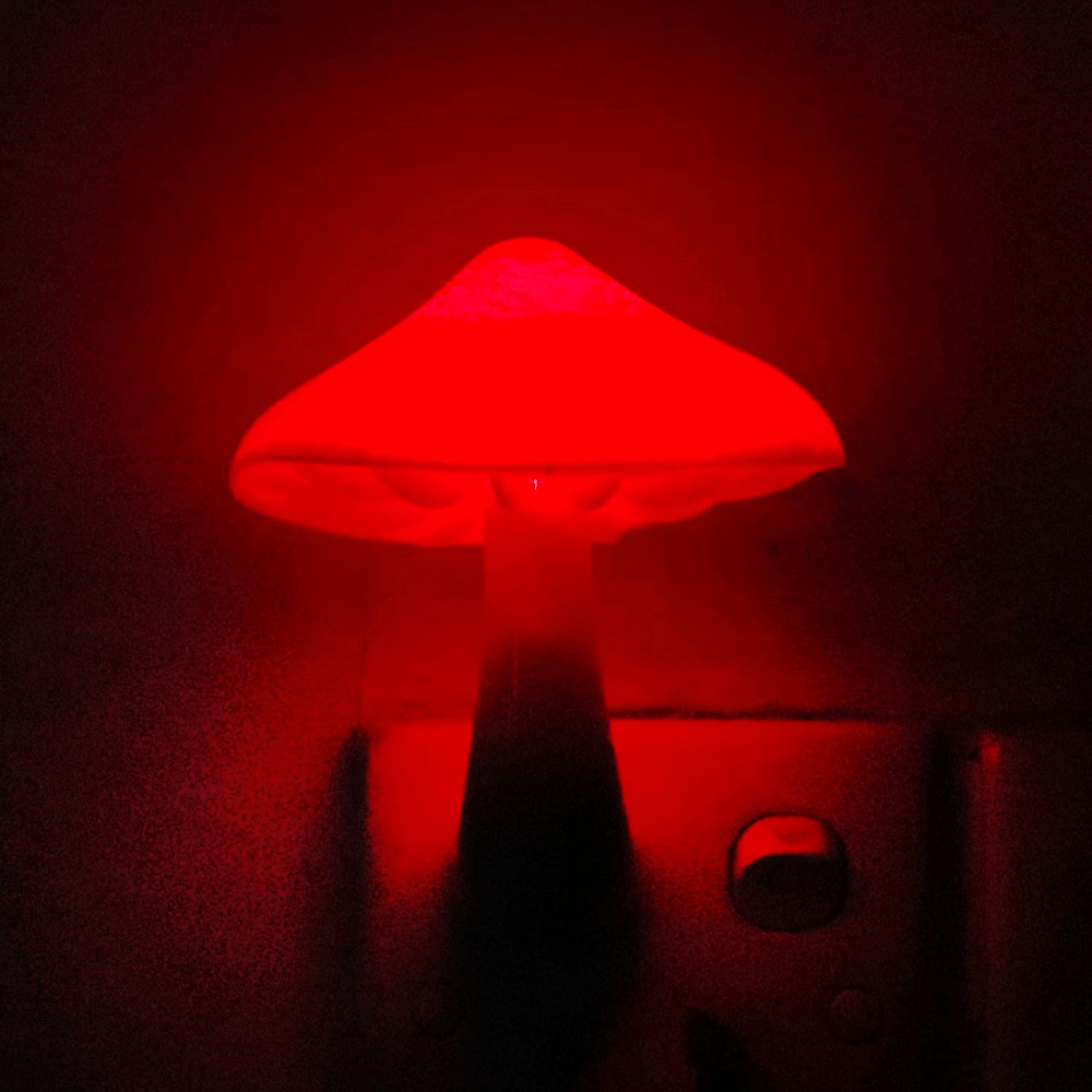 USAYE Energy-Efficient Red Mushroom Lamp