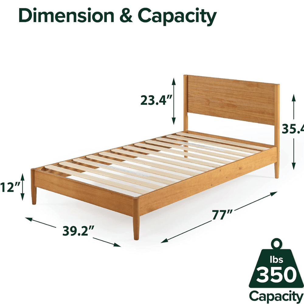 ZINUS Allen wood platform bed frame