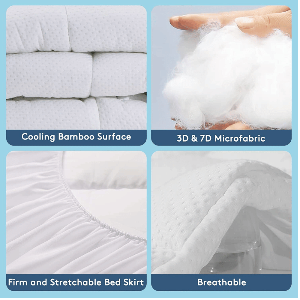 HYLEORY breathable Mattress Topper