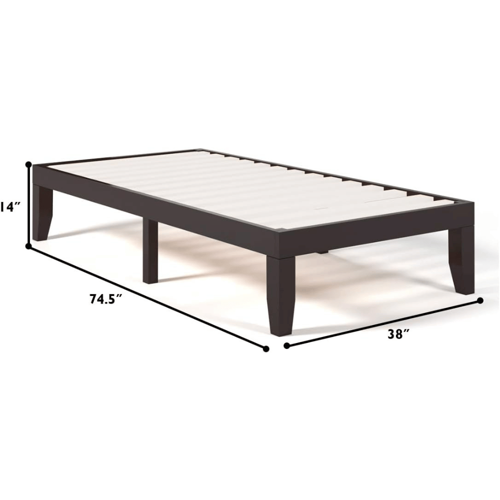  Giantex sturdy slat bed frame