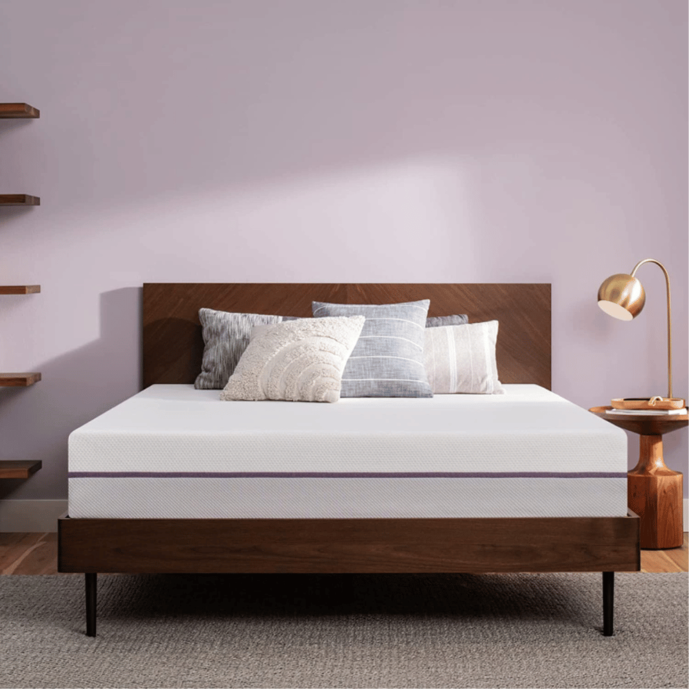 Purple temperature-regulating mattress