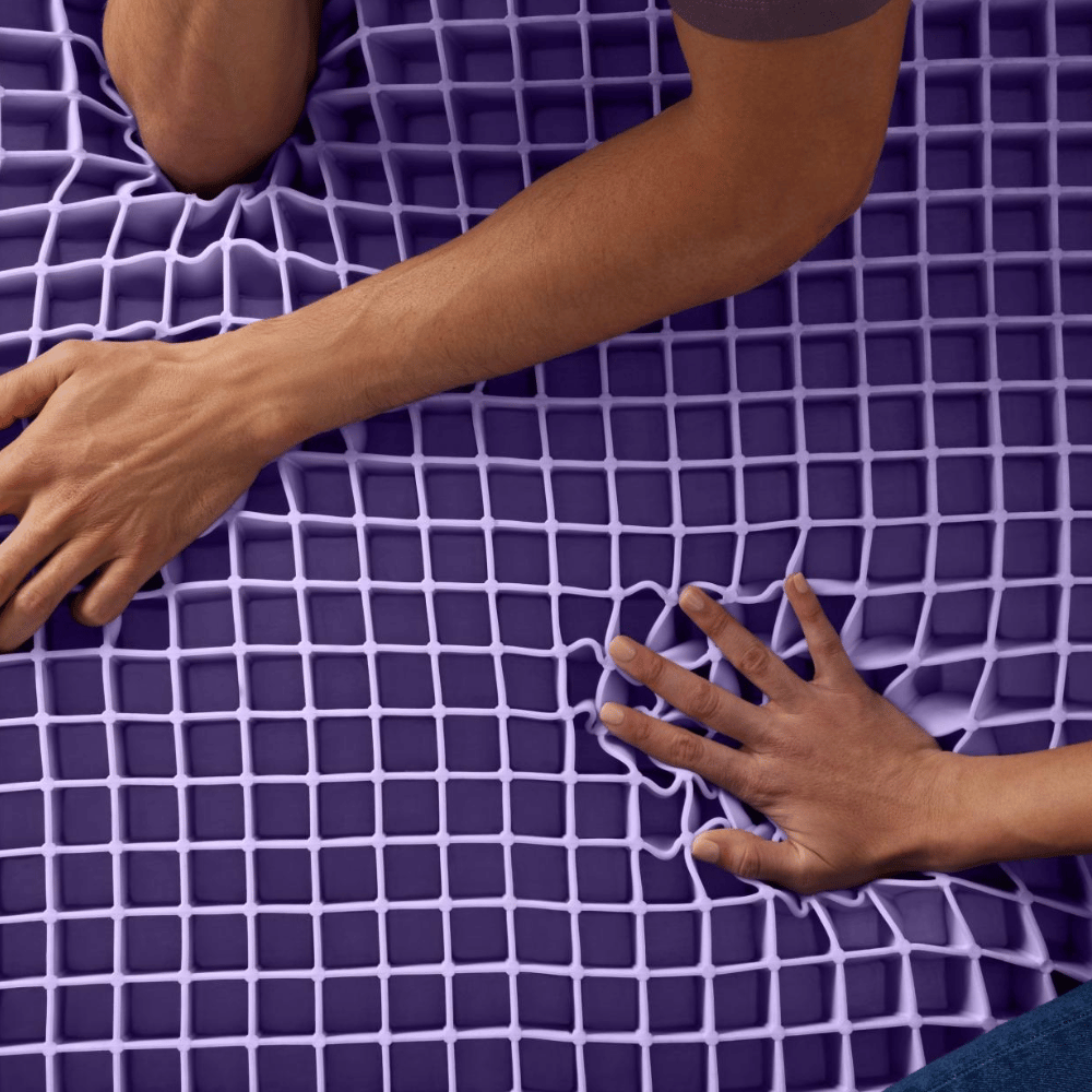 Purple cooling grid mattress