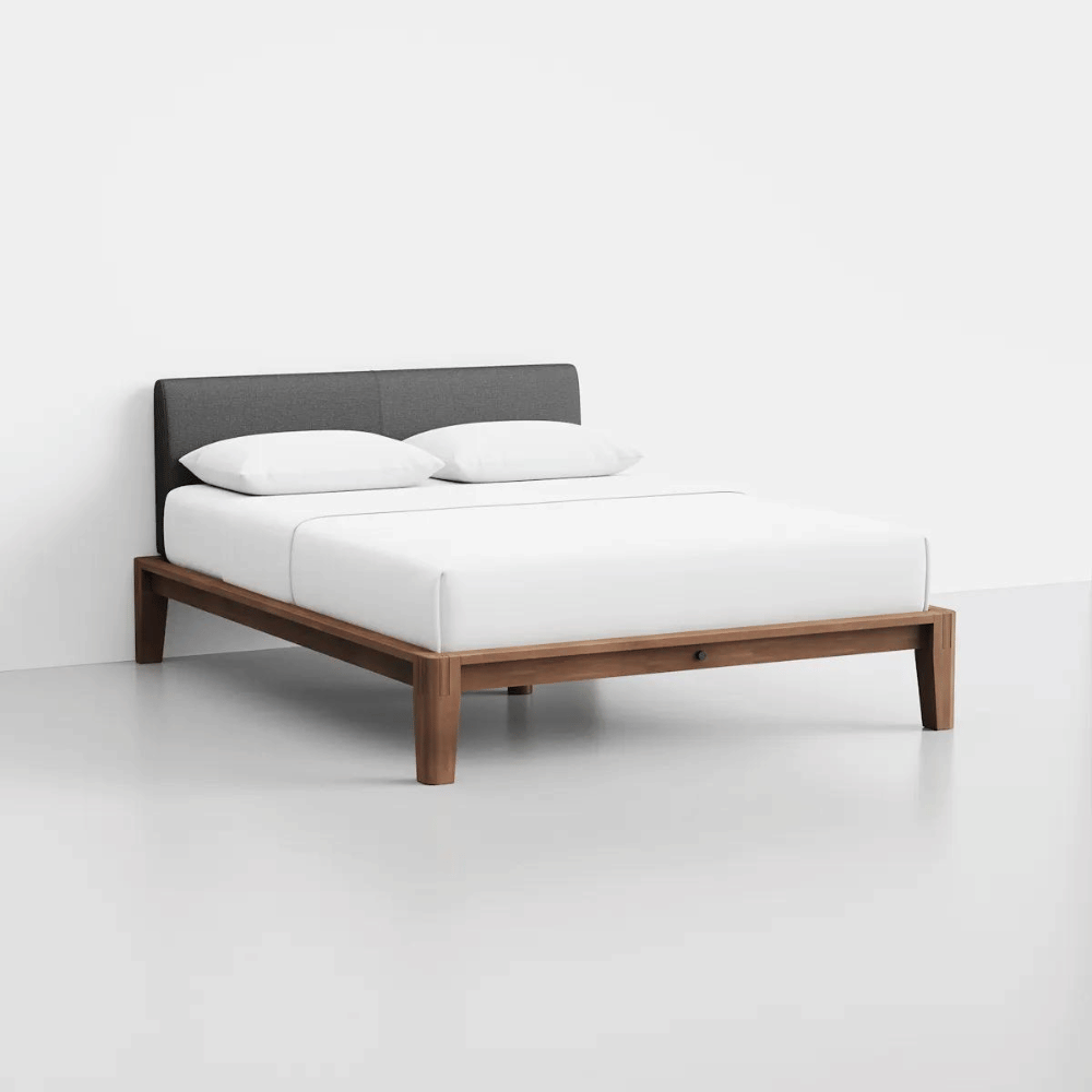 The Queen Bed Frame is crafted from real wood. (Credit: Thuma)