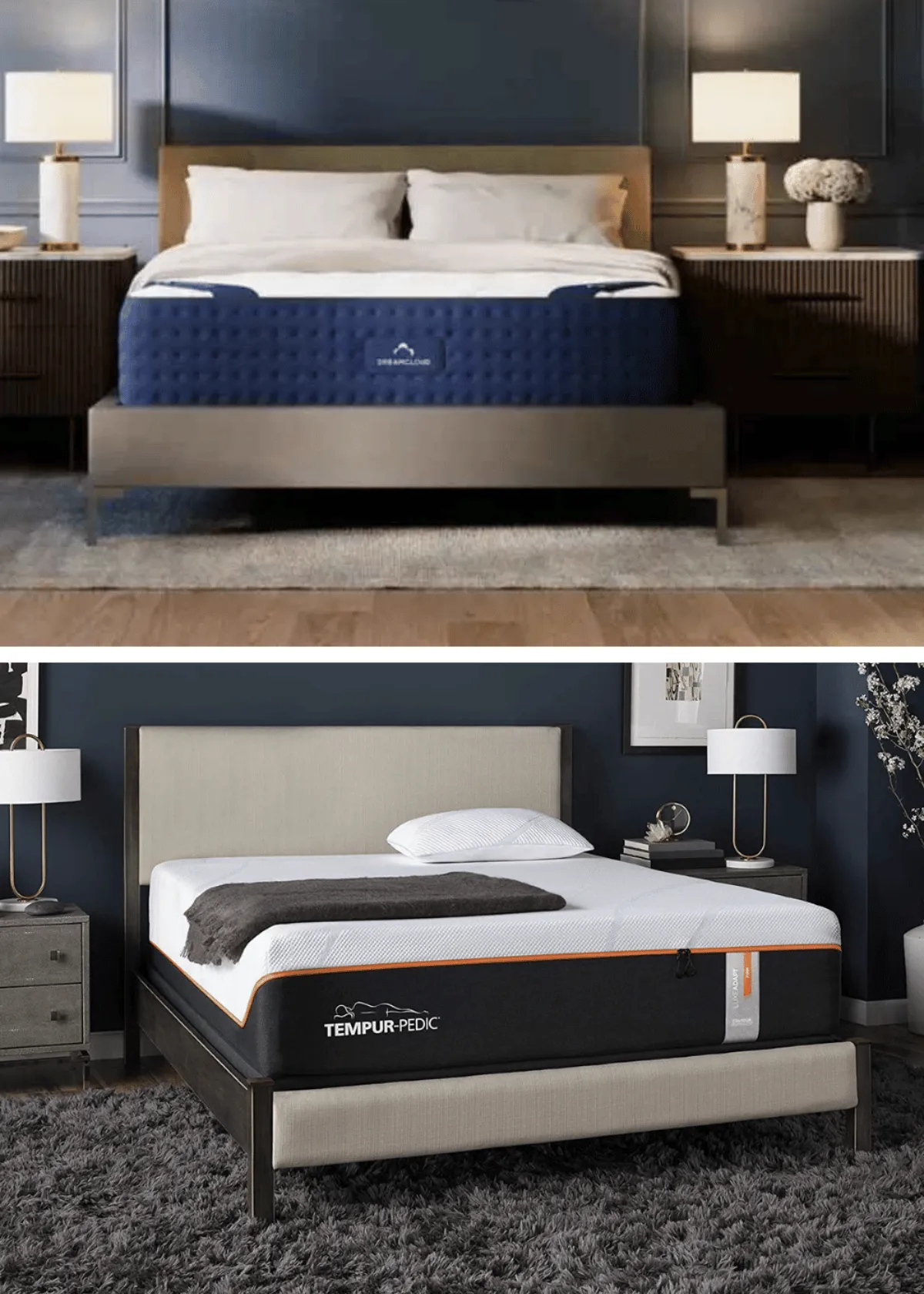 Credit: DreamCloud; Tempur-Pedic