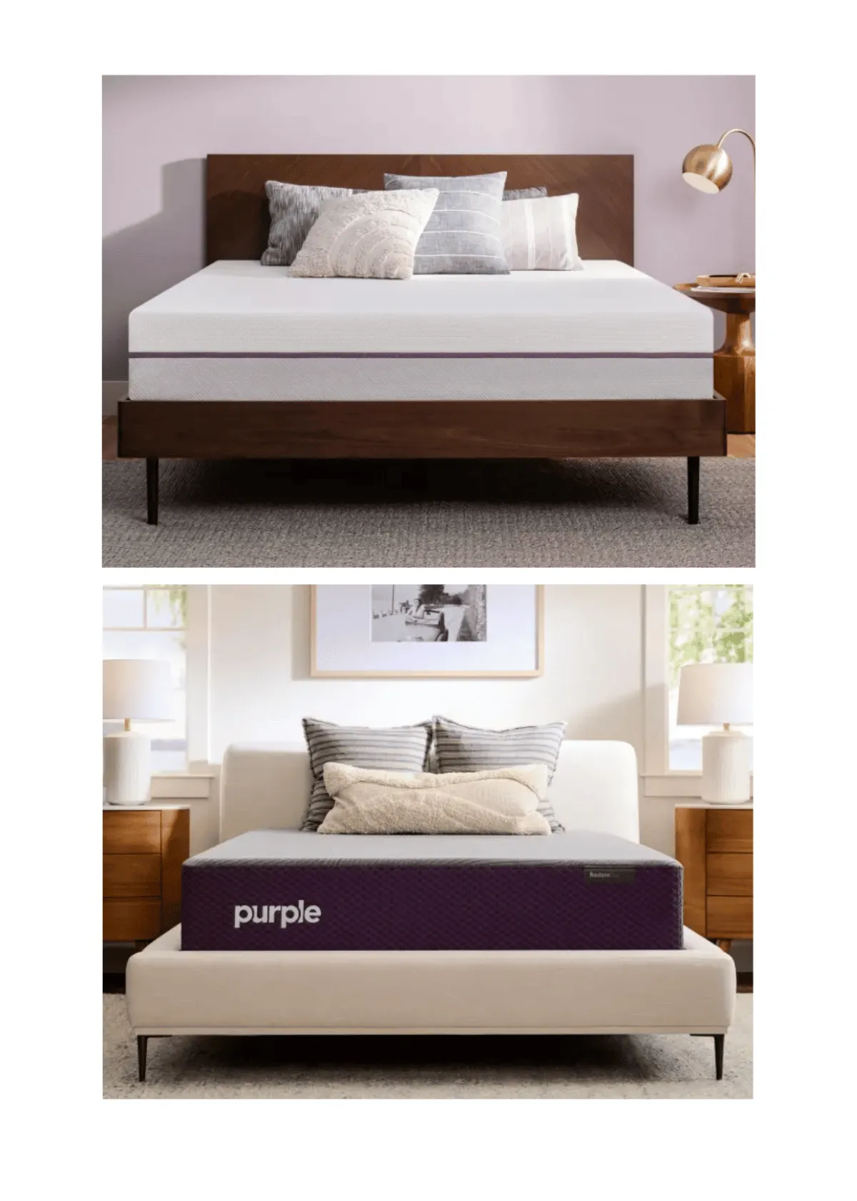 The Purple Mattress offers full-body support and breathability. (Credit: Purple)